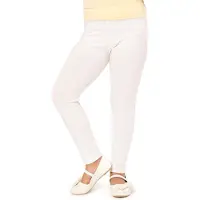 Merry Style MS-MS10-130-LE Meisjes Lang Leggings - Sport - Vrijetijdsbroek - Lang – Viscose - Sporbroek - Yogabroek - Wit - 116