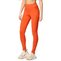 Merry Style MS-MS10-198-LE Dames Leggings - Sport - Vrijetijdsbroek - Lang - Katoen - Sporbroek - Yogabroek - Roest - L