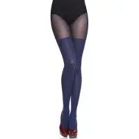 Merry Style Dames Panty - 60 DEN - Halsterloos - Polyamide - MS-GB-355 - Navyblauw - S