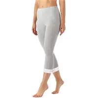 Merry Style MS-MS10-290-LE Dames Capri Leggings - Sport - Vrijetijdsbroek - 3/4 Lengte met Kant - Viscose - Sporbroek - Yogabroek - Gemêleerd - XS
