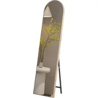 Huisenthuis.nl Spiegel Nine Eiken - MDF - Halfrond - Breedte 40 cm - Hoogte 160 cm - Diepte 30 cm