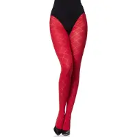 Merry Style MS-GB-328 Dames Panty - 60 DEN- 3D-technologie - Polyamide - Rood - XL