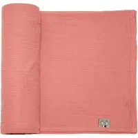 Sevira Kids - Maxi babydoek van katoenen mousseline - Terracotta 120 x 120 cm