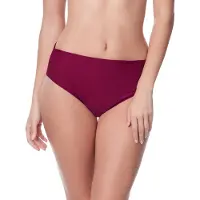 Merry Style MS-VO-M72W Dames Zwembroek - Zwemshorts - Bikinibroekje - Elastische tailleband - Polyamide & Elastaan - Wijnrood (5288) - 38