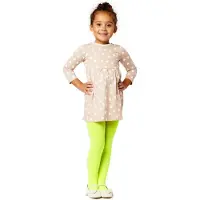 Merry Style WL-010 Kinderen Panty - 60 DEN -Microvezel - Meisjes - Polyamide - Neongeel - 116-122