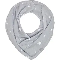 Sevira Kids - Omkeerbare nekbandana, stella - Grijs 20 x 25 cm