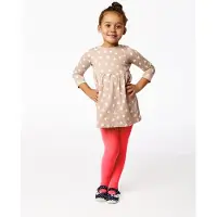 Merry Style WL-010 Kinderen Panty - 60 DEN -Microvezel - Meisjes - Polyamide - Neon Koraalrood - 92-98