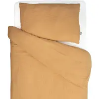 Sevira Kids - Baby beddengoed katoen gaas - Kameel 80x120 cm