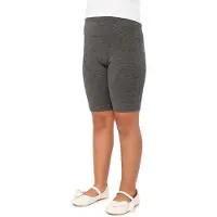 Merry Style MS-MS10-227-LE Meisjes Leggings - Sport - Vrijetijdsbroek - Kort - Katoen - Sporbroek - Yogabroek - Donker Gemêleerd - 134