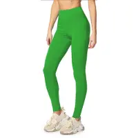 Merry Style MS-MS10-198-LE Dames Leggings - Sport - Vrijetijdsbroek - Lang - Katoen - Sporbroek - Yogabroek - Groen - 4XL