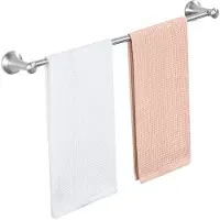 Auralum Max Handdoekrek - Handdoekrek Badkamer - Handdoekrek Boren 62CM - 2 Handdoeken - Zilver