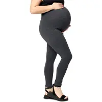Merry Style Dames Grote Maten Leggings - Zwangerschapskleding - Lange - Katoen - MS-MS10-463-LE - Donkergrijs - 4XL