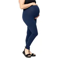 Merry Style Dames Grote Maten Leggings - Zwangerschapskleding - Lange - Katoen - MS-MS10-463-LE - Marineblauw - 6XL