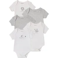 Vertbaudet Set van 5 body's baby korte mouwen