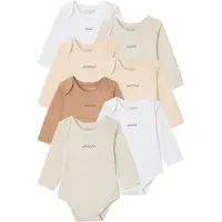 Vertbaudet Set van 7 body's met lange mouwen