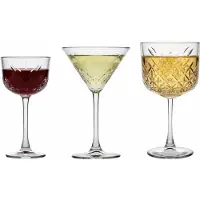 Pasabahce Timeless Cocktailglazenset - 12-delig - 4 martiniglazen 16 cl, 4 cocktailglazen 23 cl & Gin Tonicglazen 49 cl