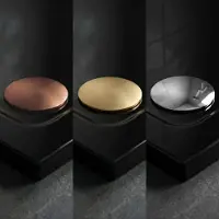 REA - Savoy - Douchebak - Zwart 80X80 Geborsteld goud afdekking - 80X80X6Cm