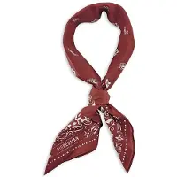 Sir Redman - Sjaals - WORK bandana bordeaux - bordeauxrood / wit