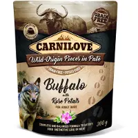 Carnilove DOG POUCH BUFFEL ROZENBLAD 12X300 GR