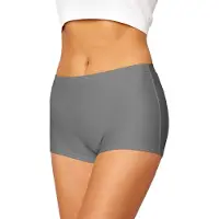 Merry Style HI-Leila Dames Zwembroek - Zwemshorts - Bikinibroekje - Elastische tailleband - Polyamide & Elastaan - Grijs (9168) - 46