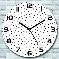 Coloray Wandklok - Kleine puntjes Klok Glas - 30fi cm - Marine Wandklok - Wandklok Ronde - Wandklok Modern - Wandklok Keuken - Stille Wandklok