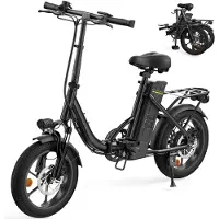 IScooter U4 16-inch Opvouwbare Elektrische Fiets – 36V 10,4Ah Accu, 56-88 km Actieradius, 25 km/u, Stadsfiets met zadel