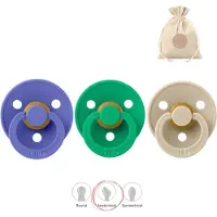 BIBS fopspenen anatomisch maat 1: grape, cactus en vanilla + BolleToet speenzakje