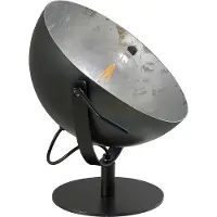 Masterlight Stoere Industria Uplighter 30cm zwart met oudzilver