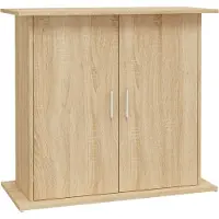vidaXL Aquariumstandaard Sonoma Eiken 81x36x73 cm Bewerkt Hout