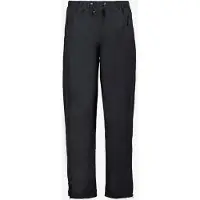 Mountain Peak heren dames regenbroek met ritsen zwart maat L
