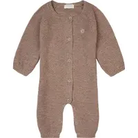 Noppies - Unisex Playsuit - Monrovia - long sleeve - Café au lait - Maat 62