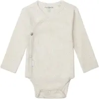 Noppies Nino Romper - Rib - Oatmeal - Mt. 74
