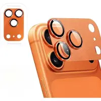 TF Camera Lens Protector Geschikt voor iPhone 17 Pro Max – Oranje | 9H Glas | Aluminium Frame | Volledige Dekking | Helder & Krasbestendig