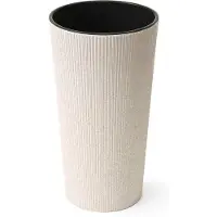 HowHomely Urbanika Eco Wood - Bloempot - Modern design - Lichtgewicht - Ecologisch 57 cm