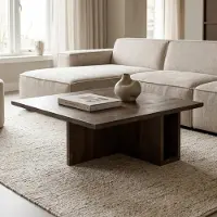 Giga Meubel Salontafel Onni Walnoot Vierkant 85cm
