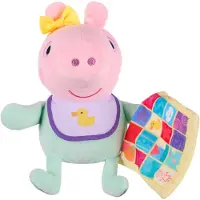 Pipsa Possu Peppa Pig Knuffel - 19 cm - Deken Evie - - OneSize - Knuffels