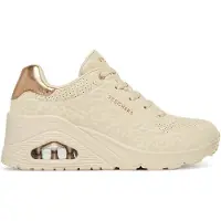 SKECHERS Sneakers laag taupe / natuurwit