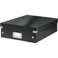 Leitz Opbergdoos leitz wow click store middel zwart | 6 stuks