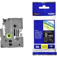Brother Tape TZe-325 Wit op zwart (9 mm)