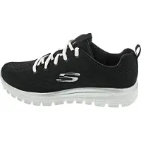 SKECHERS Sneakers laag 'Graceful Get Connected' zwart / wit