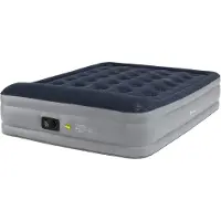 Outwell - Superior Double mit eingebauter Pumpe - Luchtbed 195 x 160 x 45 cm, grijs/blauw