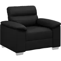 vidaXL Fauteuil 100x81x84 cm kunstleer zwart