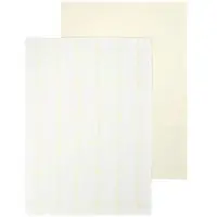 Blomus Theedoek Taulo Square White / Transparent Yellow 50 x 70 cm (Set van 2)