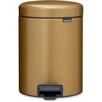 Brabantia Prullenbak NewIcon - 5 liter - Warm Brass