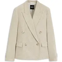 BOSS Regular-fit blazer van gestructureerd, onregelmatig materiaal Maat 42