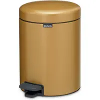 Brabantia NewIcon Prullenbak - 5 liter - Badkamer - Warm Gold