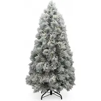 XMS-Trees Kunstkerstboom Fairbanks H210 x Ø109 cm - inclusief LED - met besneeuwde takken - Brandvertragend