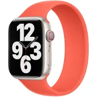 Apple Siliconen solobandje voor de Watch | 38/40/41/42 mm - Maat 2 - Nectarine