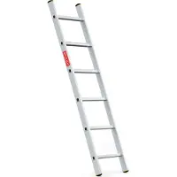 Baulich Aluminium ladder voor aanleunen - 6 treden - Enkelzijdige ladder met antislip sporten - Professioneel gebruik - Werkhoogte 269 cm - Draagkracht 150 kg