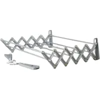 ABJ - droogrek - wasdroger, wandmodel, opvouwbaar, grijs, 100 cm